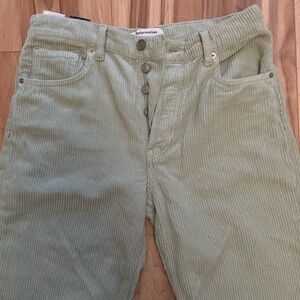 Reformation Rowan High Rise Relaxed Corduroy Pant